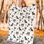 Boston Terrier Paw Blanket