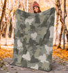 Cocker Spaniel Camo Blanket