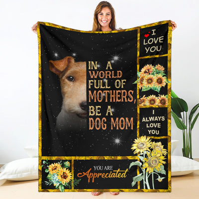 Wire Fox Terrier-A Dog Mom Blanket