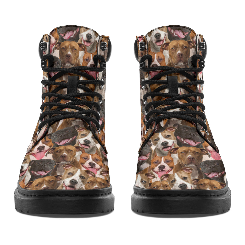 American Staffordshire Terrier Full Face All-Season Boots