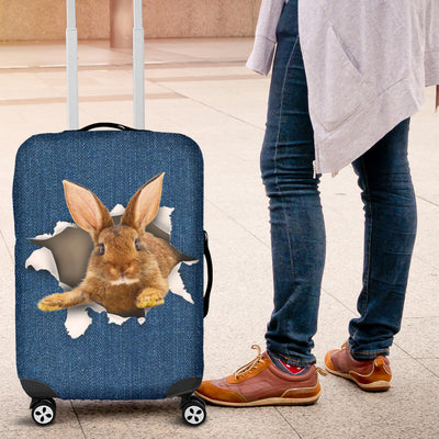 Rabbit Torn Paper Luggage Covers