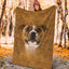 Staffordshire Bull Terrier Face Hair Blanket