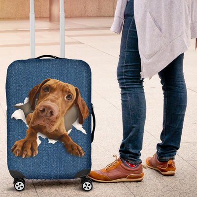 Vizsla Torn Paper Luggage Covers