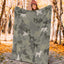 Black Russian Terrier Camo Blanket