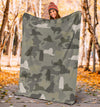 Great Pyrenees Camo Blanket