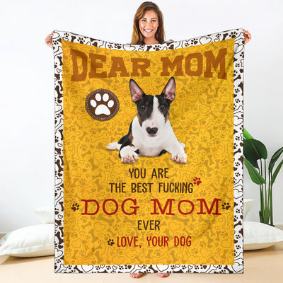 Bull Terrier 2-Dog Mom Ever Blanket