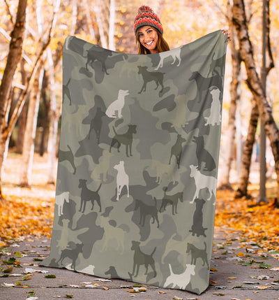Smooth Fox Terrier Camo Blanket