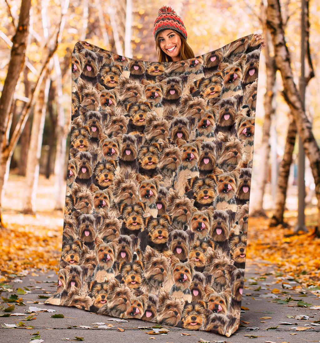 Yorkshire Terrier Full Face Blanket