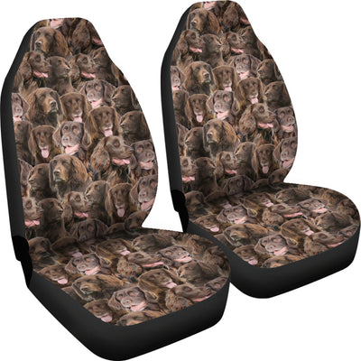 German Longhaired Pointer Full Face Car Seat Covers