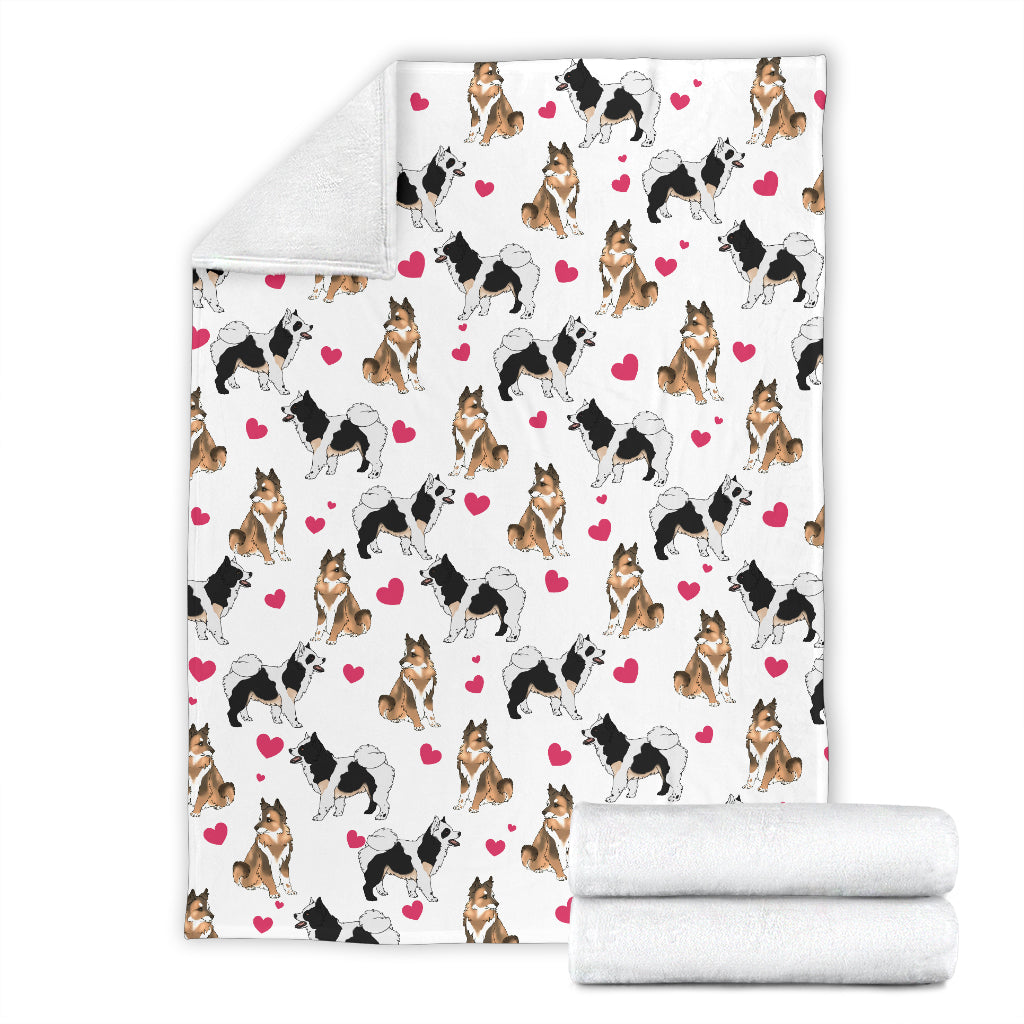 Icelandic Sheepdog Heart Blanket