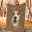 Fox Terrier Face Hair Blanket
