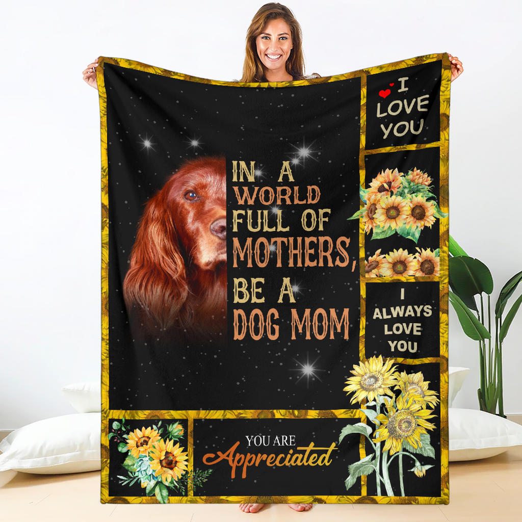 Irish Setter-A Dog Mom Blanket