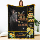 Schipperke-A Dog Mom Blanket