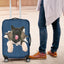 Akita Torn Paper Luggage Covers