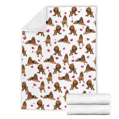 Bloodhound Heart Blanket