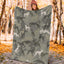 Italian Greyhound Camo Blanket