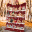 Pomeranian Snow Christmas Blanket