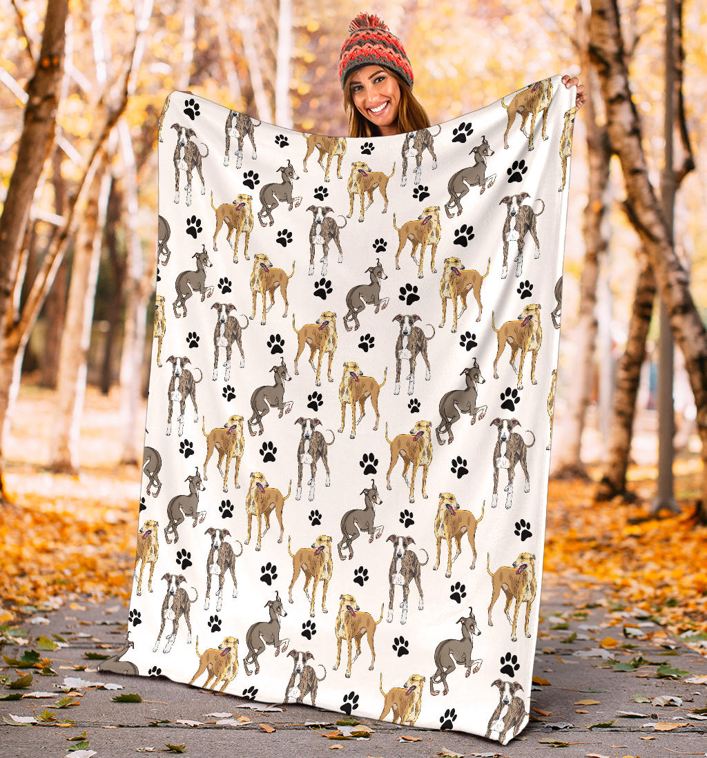 Sighthound Paw Blanket