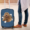 Labradoodle Torn Paper Luggage Covers