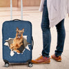 German Shepherd Torn Paper Luggage Covers