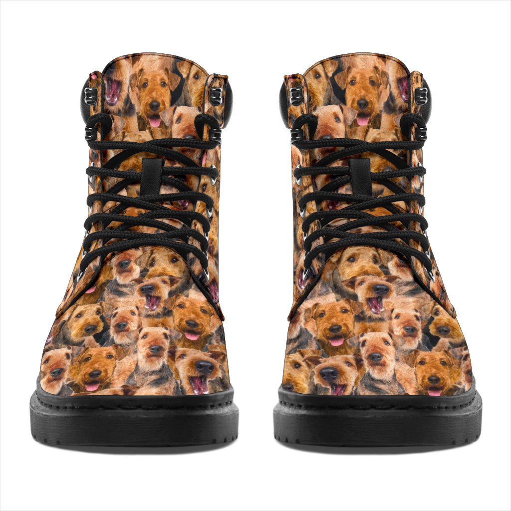 Airedale Terrier Full Face All-Season Boots