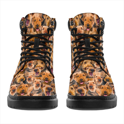 Airedale Terrier Full Face All-Season Boots
