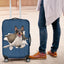 Fox Terrier Torn Paper Luggage Covers