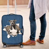 American Staffordshire Terrier Torn Paper Luggage Covers