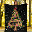 Rhodesian Ridgeback Christmas Tree Blanket