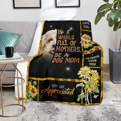 Poodle Crossbreed-A Dog Mom Blanket