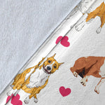 American Pit Bull Terrier Heart Blanket