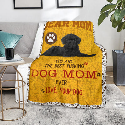 Poodle-Dog Mom Ever Blanket