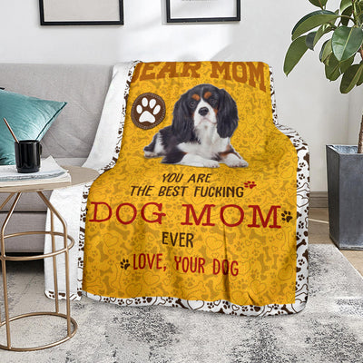 Cavalier King Charles Spaniel-Dog Mom Ever Blanket