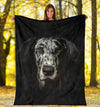 Great Dane Face Hair Blanket