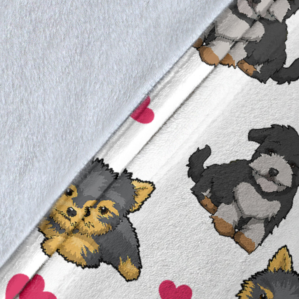 Morkie Heart Blanket