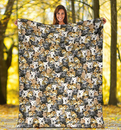 Canaan Dog Full Face Blanket