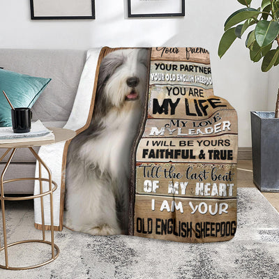 Old English Sheepdog-Your Partner Blanket