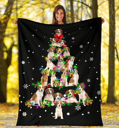 Kooikerhondje Christmas Tree Blanket