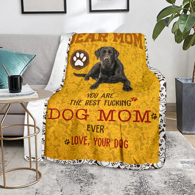 Labrador Retriever-Dog Mom Ever Blanket