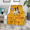 Border Collie-Dog Mom Ever Blanket