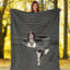 King Charles Spaniel Back and White Blanket