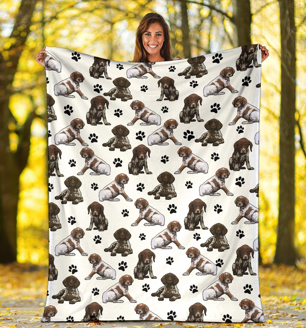 German Shorthaired Pointer Paw Blanket