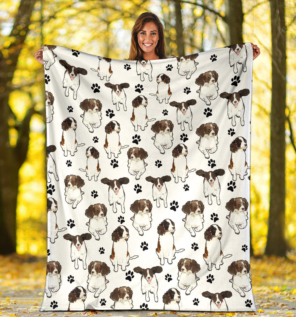 English Springer Spaniel Paw Blanket