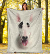 Bull Terrier Face Hair Blanket