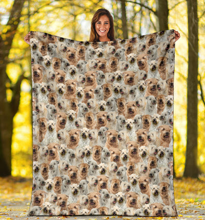 Soft-coated Wheaten Terrier Full Face Blanket