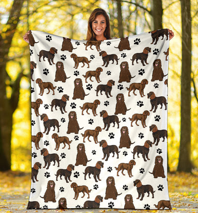 American Water Spaniel Paw Blanket