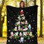 Unicorn Christmas Tree Blanket