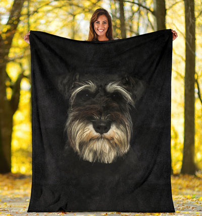 Schnauzer Face Hair Blanket