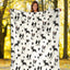 Boston Terrier Paw Blanket