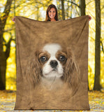 Cavalier King Charles Face Hair Blanket